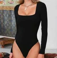 Black Sexy Jumpsuit Summer and Autumn Long Sleeve Sexy Jumpsuit wholesale