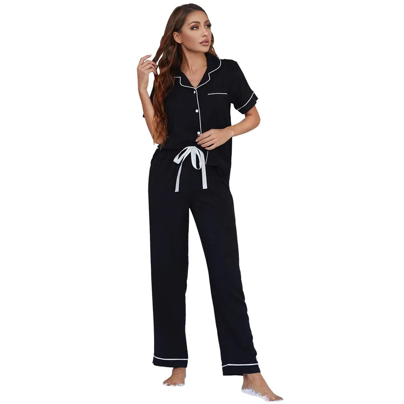 Button Down Elastic Waist Nightwear Two wholesale