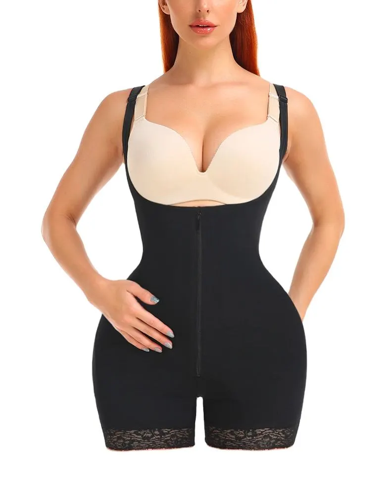Comfortable Extra Firm Control Body Shaper 1 Piece Bodysuit for Women Effective wholesale