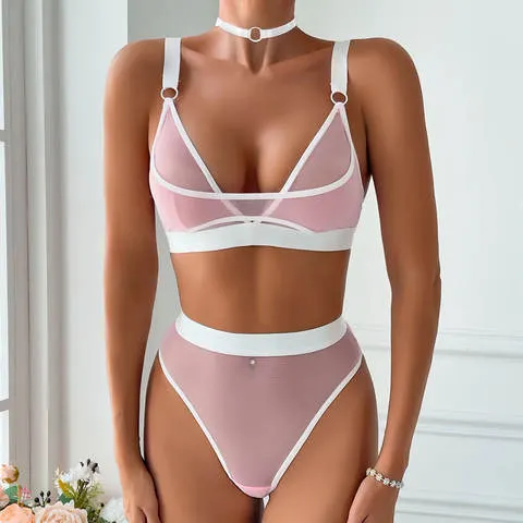 French Embroidered Sexy Ultra-thin Sexy Bra Set Sexy Underwear wholesale