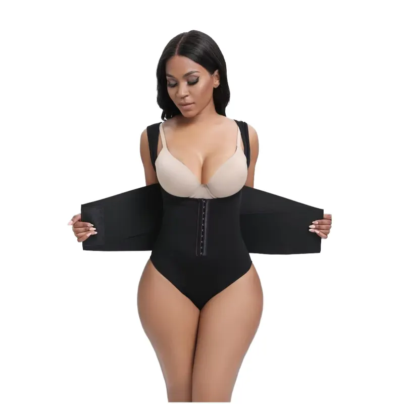 High-Waisted Lace-Up Shapewear Shorts wholesale