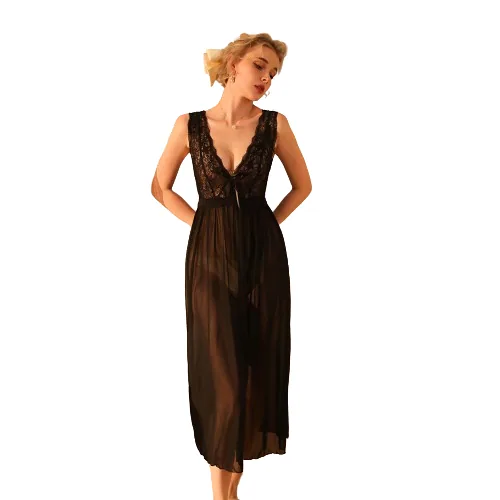 Nightdress Lace Chemise V Neck Nightgown wholesale