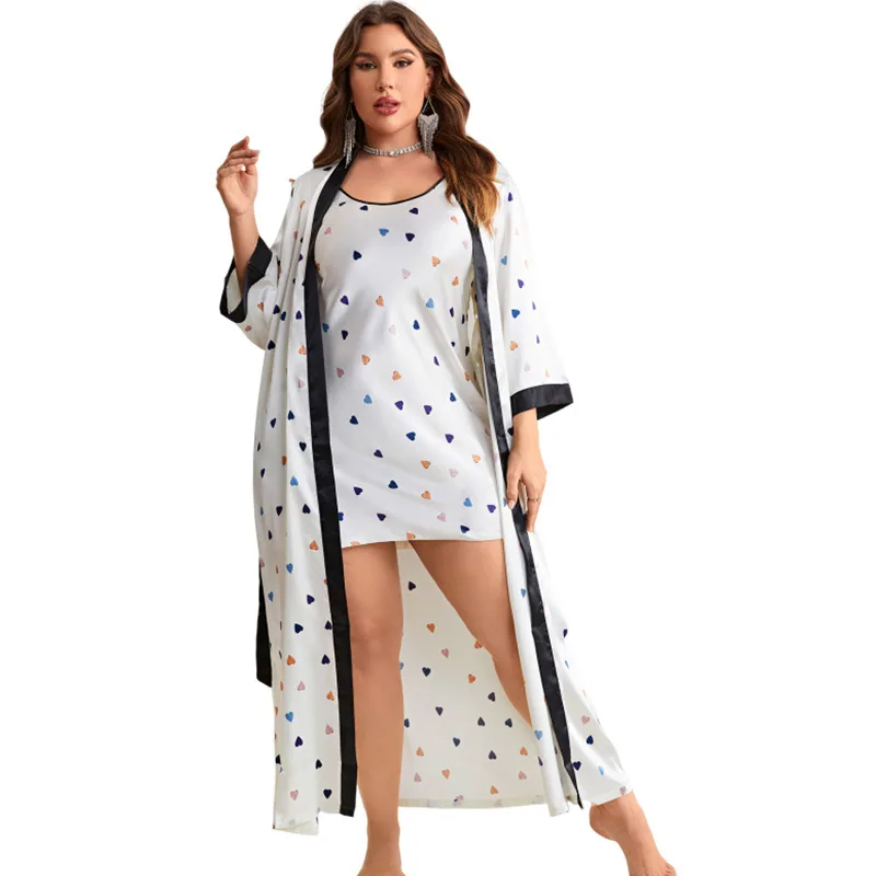 Pajamas Plus Size Camisole Nightgown Set wholesale