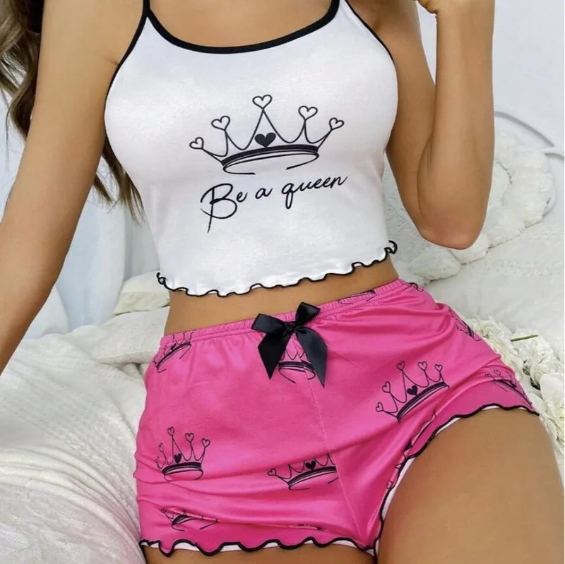 Pajamas Printed Suit Two Piece wholesale