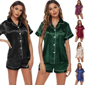 Pajamas Satin Nightshirt Short Sets wholesale