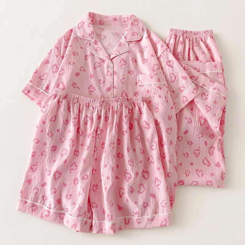 Pajamas Set Cloud Cotton Leopard Print wholesale