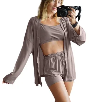 Pajamas Set Crop Shorts Nightwear wholesale