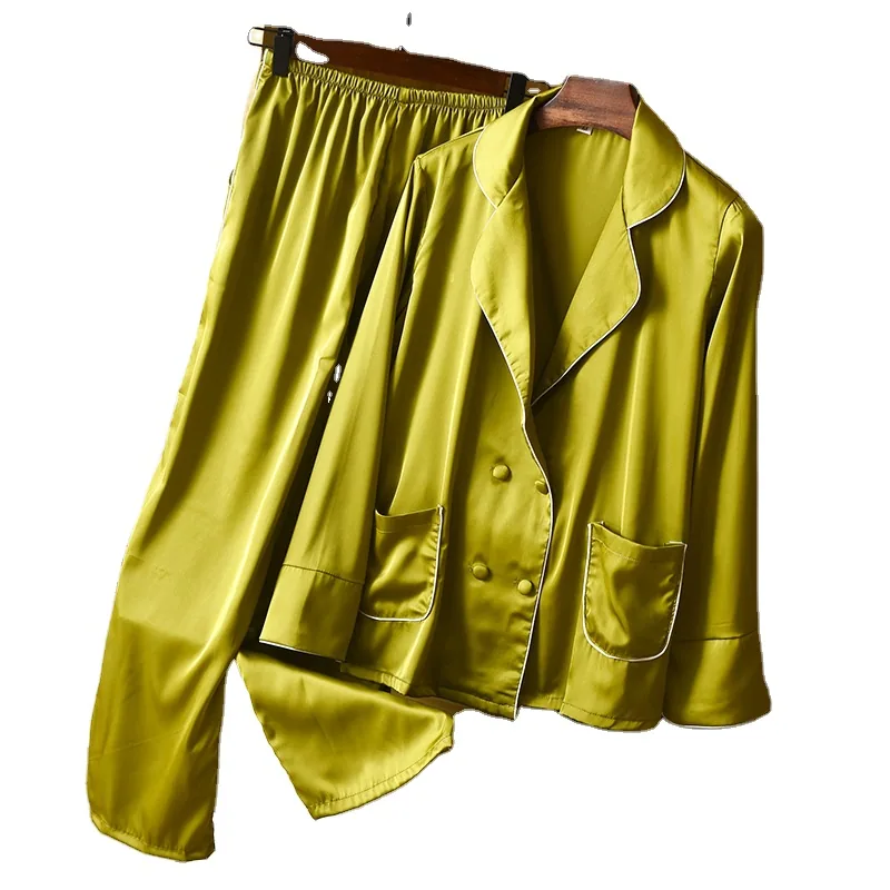 Pajamas Set Satin Silk Long Sleeve wholesale