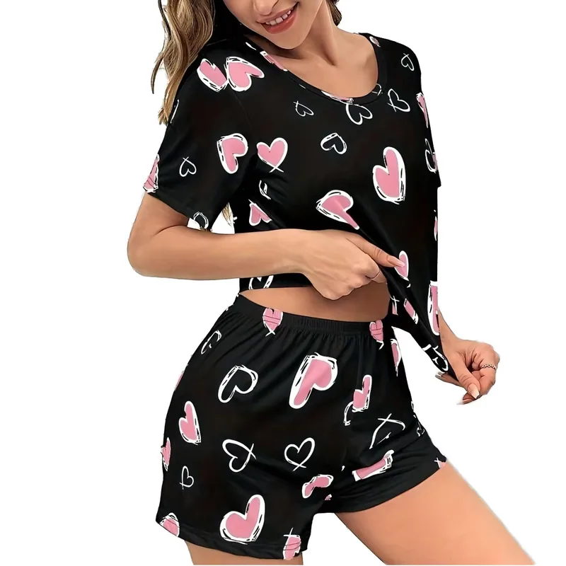 Pajamas Short Set Round Neck wholesale