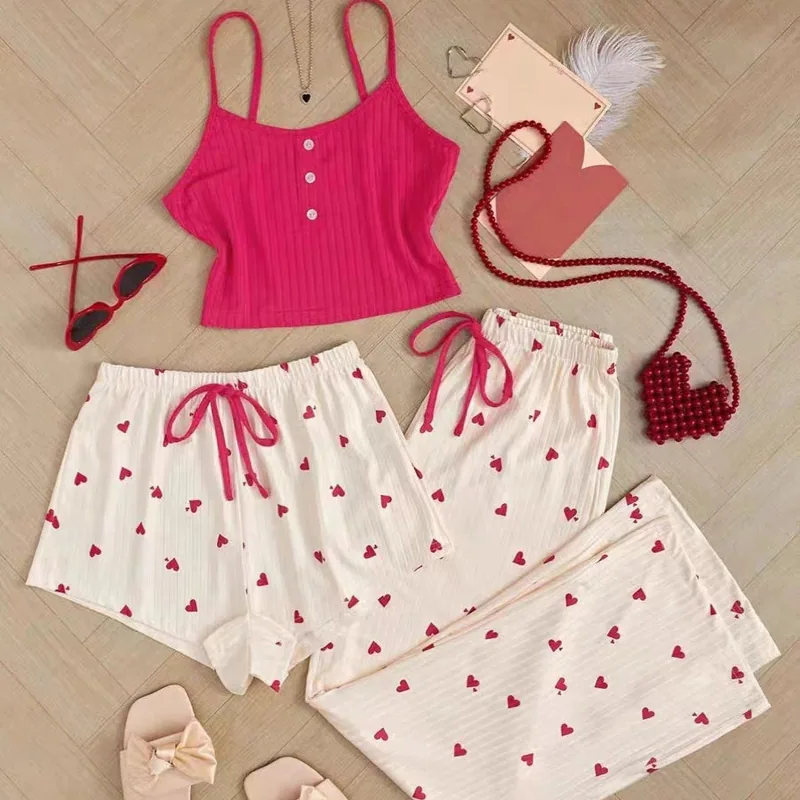Pajamas Three Piece Set Nightwear Pajama wholesale
