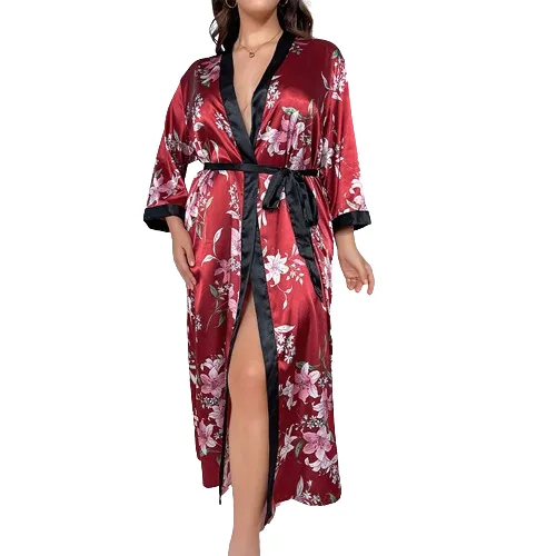 Plus Size Long Robe Nightgown wholesale