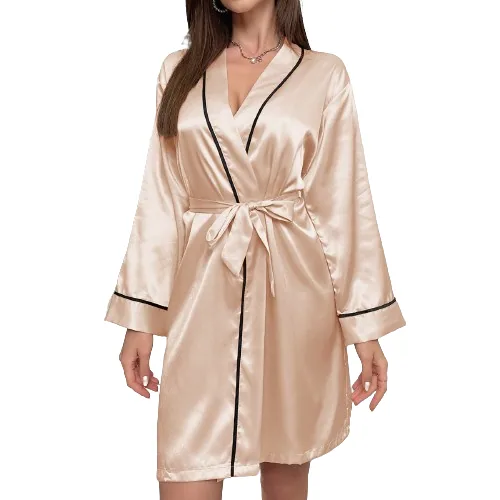 Satin Gown Champagne Pajamas wholesale