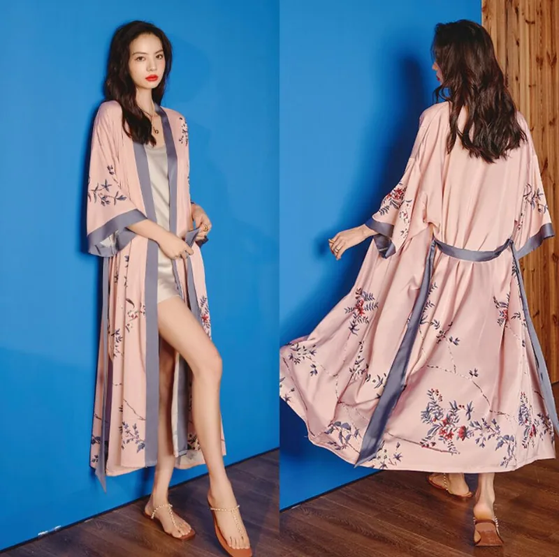 Silky Satin Pajama Bathrobe wholesale